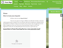 Tablet Screenshot of howtotrainyourdogfast.com